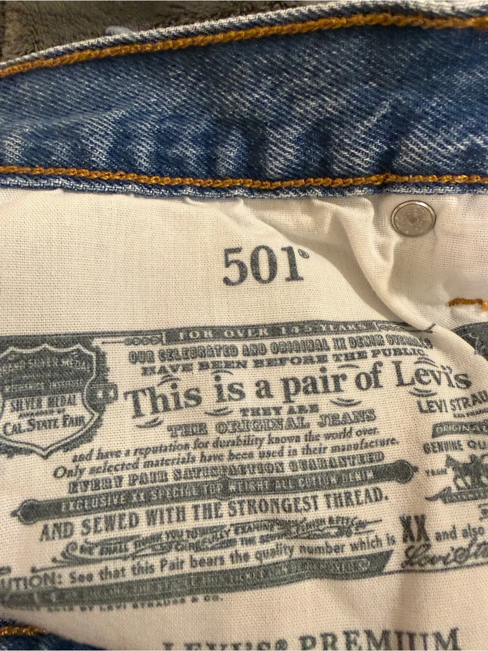 Levi's Distressed Blue Denim Cutoff Shorts